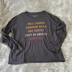 Fifth Sun Autumn (Fall) Dark Gray Cotton Tee